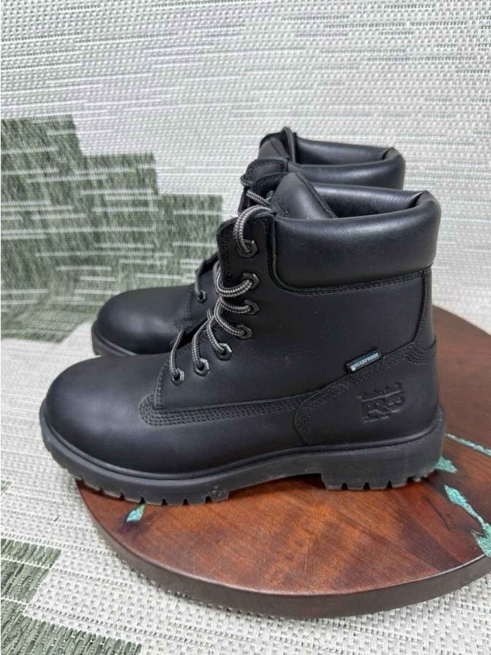 Timberland Pro Boot Womens Size 8.5 M Direct Attach Steel Toe Work Black Leather